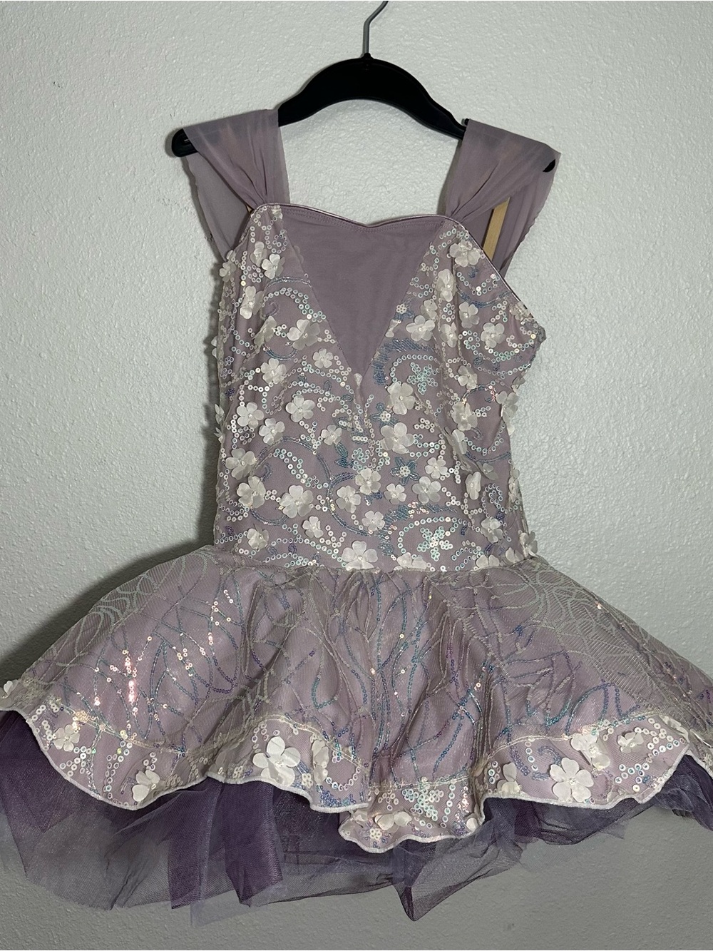 Revolution Lavender Sequin Floral Tutu Costume
